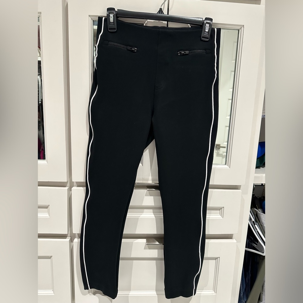 Spanx, The Perfect Pant, Ankle Piped Skinny (Medium Petite, Black)